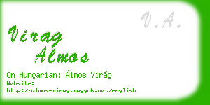 virag almos business card