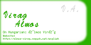 virag almos business card